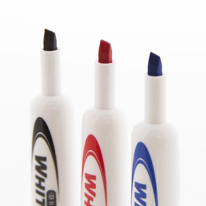 Bright Color Chisel Tip Dry-Erase Markers (12/Pack)